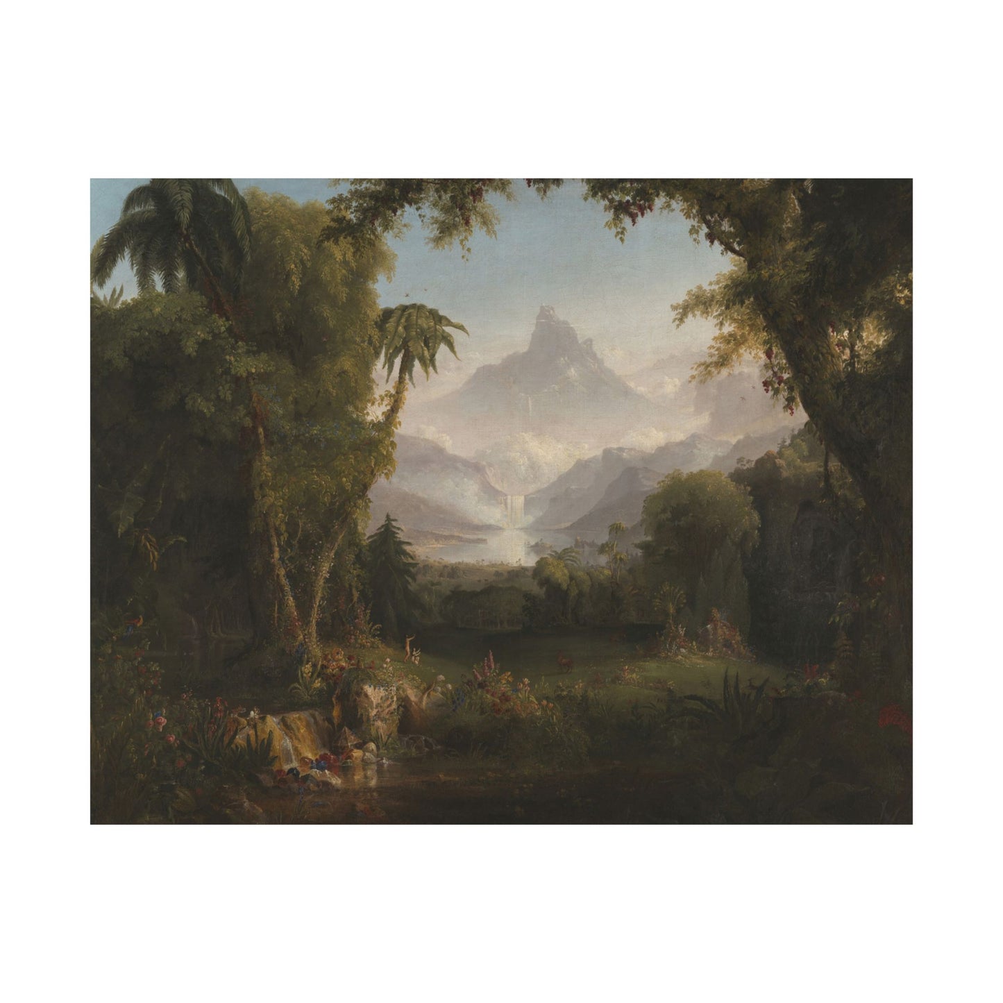 Cole. Thomas - The Garden of Eden (1828) - Satin Posters