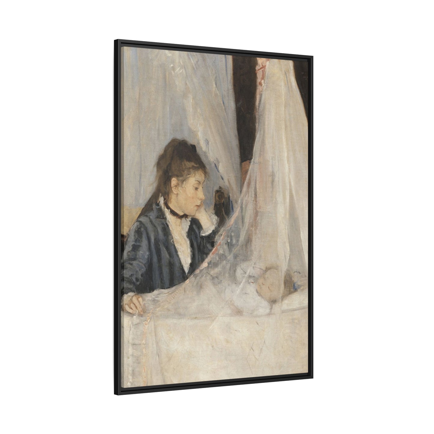 Morisot, Berthe - The Cradle (1872) - Matte Canvas, Framed