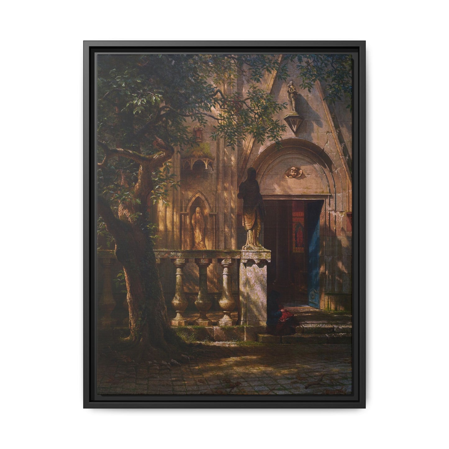 Bierstadt, Albert - Sunlight and Shadow  (1854) - Matte Canvas, Framed