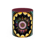 Obsidian Grandmothers Mandala - Colorful Accent Mugs