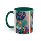 Matisse, Henri - Woman with a Hat (1905) - Colorful Accent Mugs