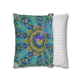 Melek Taus Mandala - Suede Square Pillowcase