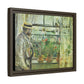 Morisot, Berthe - Eugene Manet on the Isle of Wight (1875) - Matte Canvas, Framed