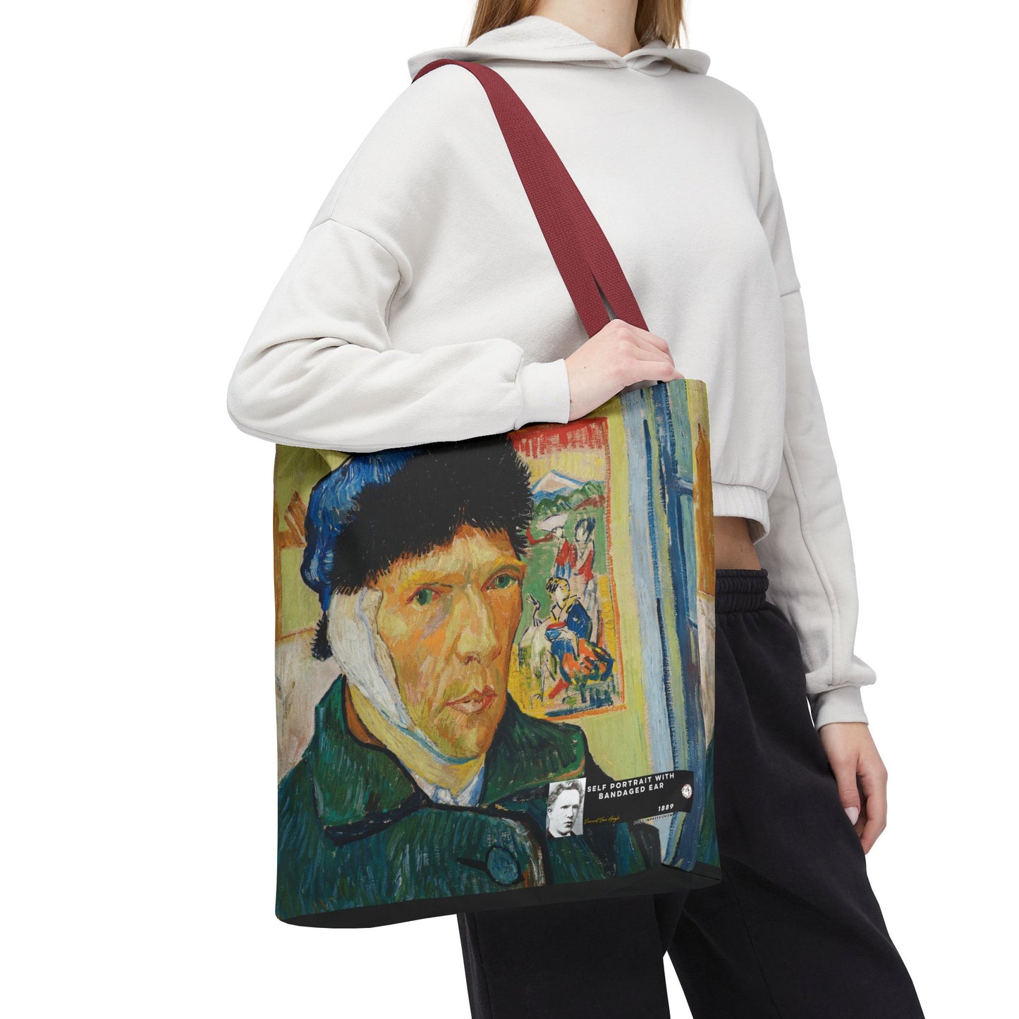 Van Gogh, Vincent - Self Portrait with Bandaged Ear (1889) - Tote Bag