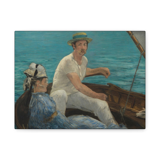 Manet, Édouard - Boating (1874) - Canvas Block, unframed