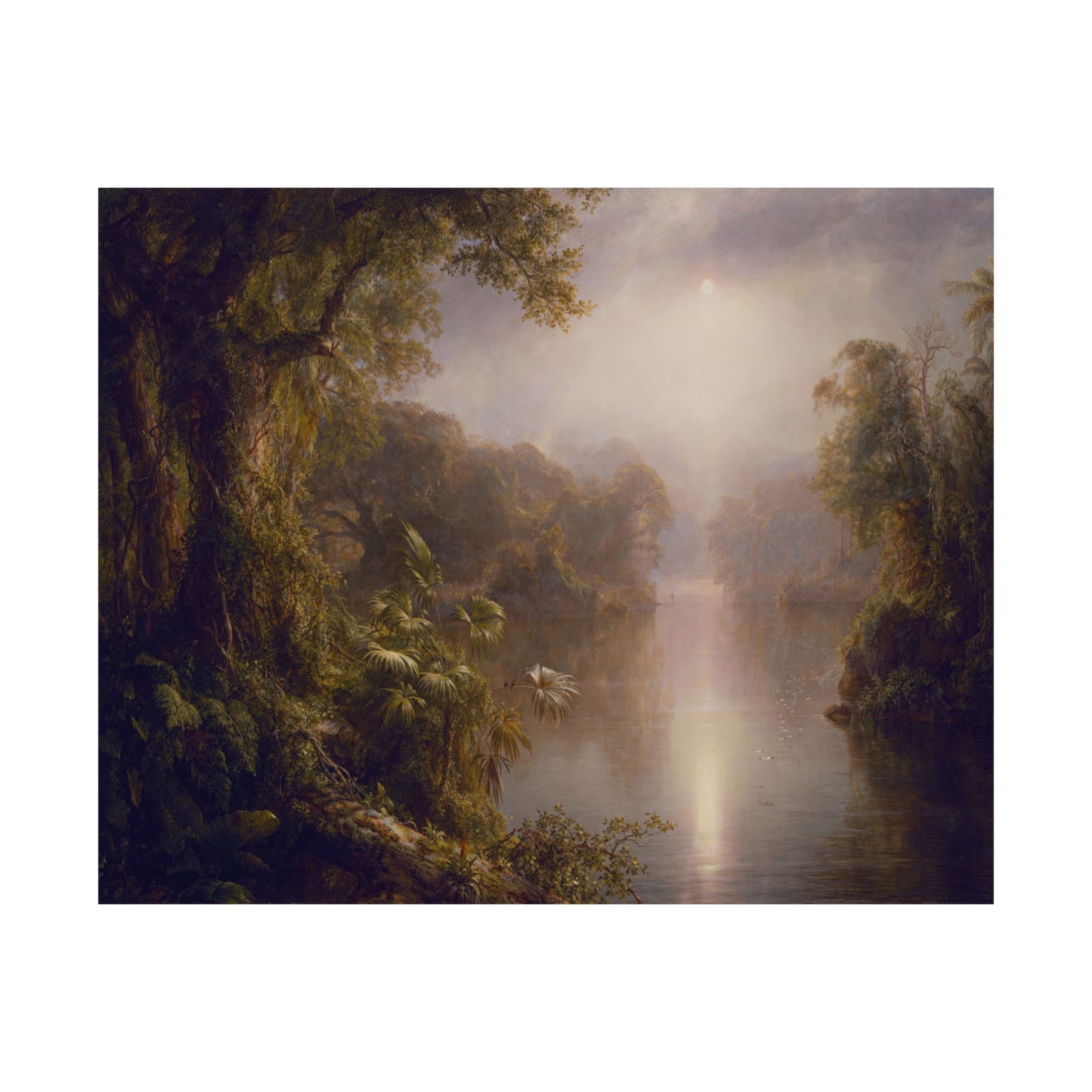 Church, Frederic Edwin - Morning in the Tropics -  Later version  (1877) - Satin Posters