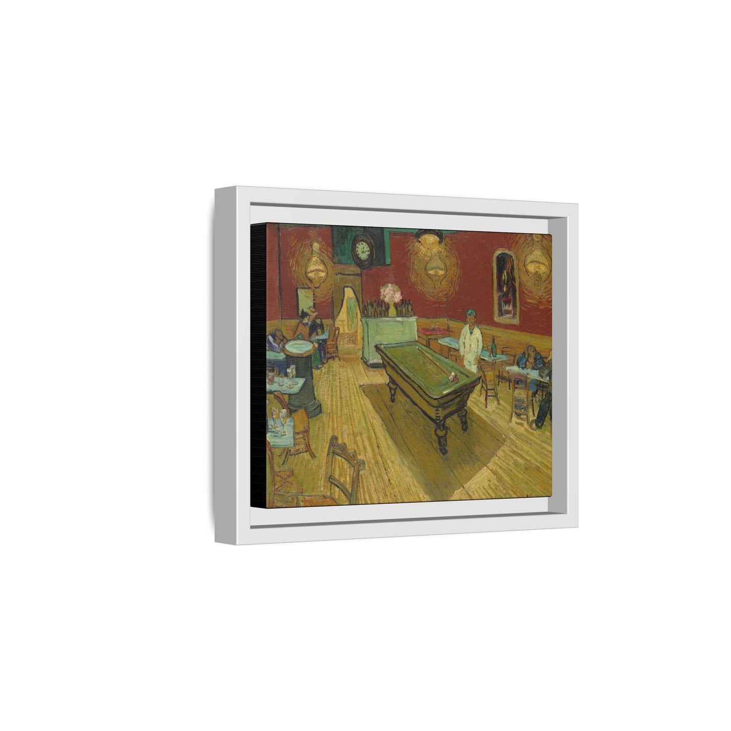 Van Gogh, Vincent - The Night Cafe (1888) - Matte Canvas, Framed