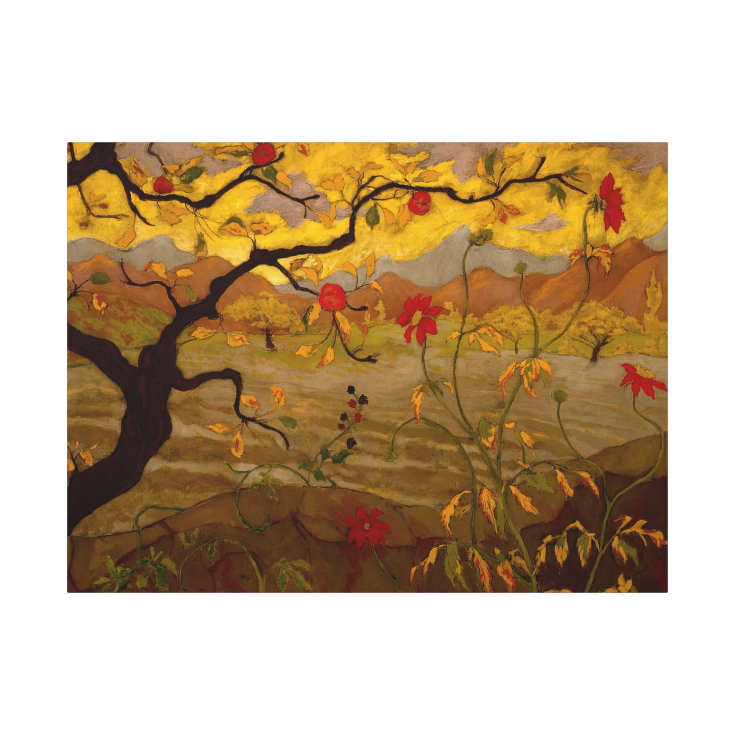Ranson, Paul - Apple Tree with Red Fruit (1902) - Canvas Block, unframed