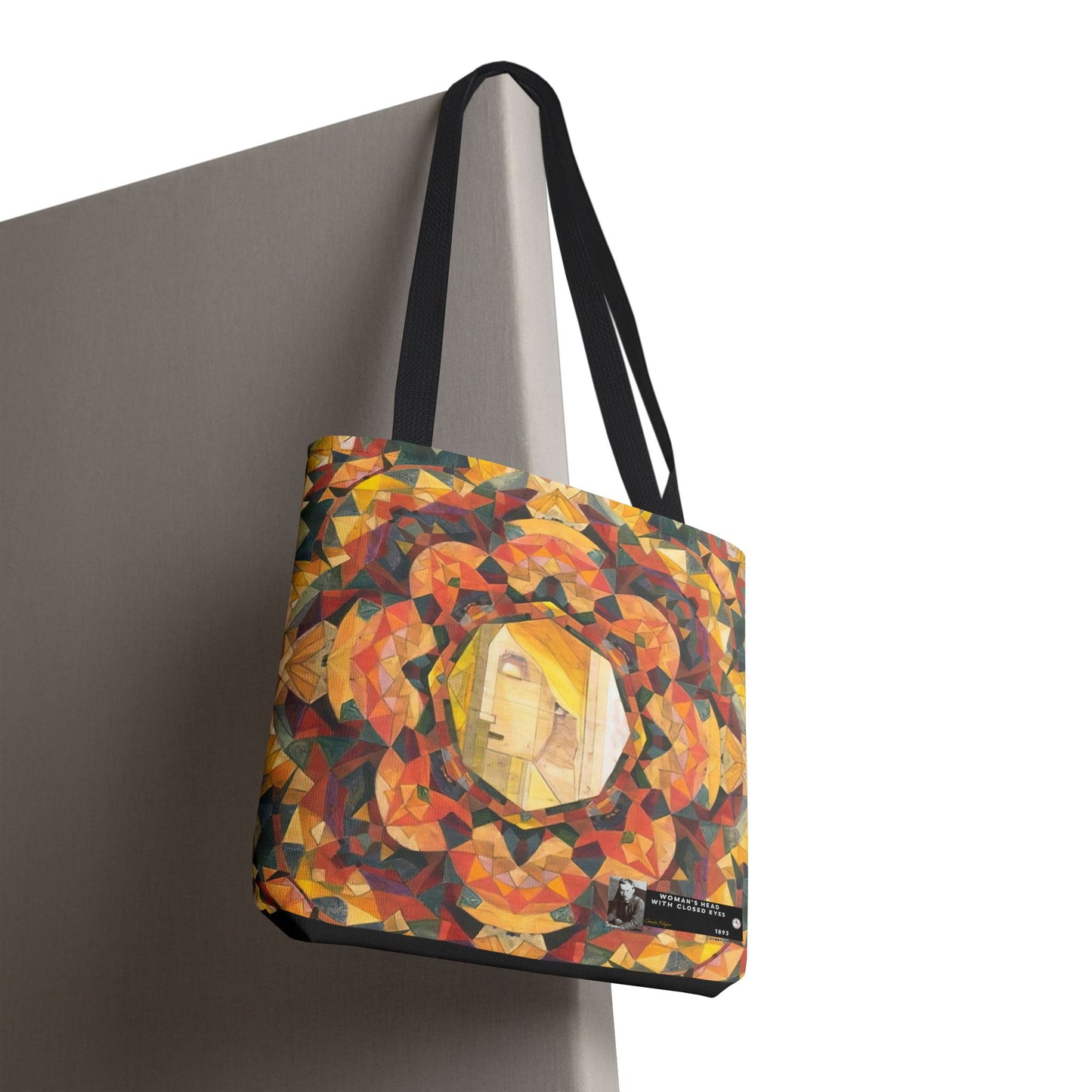 Filiger, Charles - Woman’s Head with Closed Eyes (1893) - Tote Bag