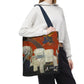 Gauguin, Paul - Vision of the Sermon (Jacob Wrestling with the Angel) (1888) - Tote Bag