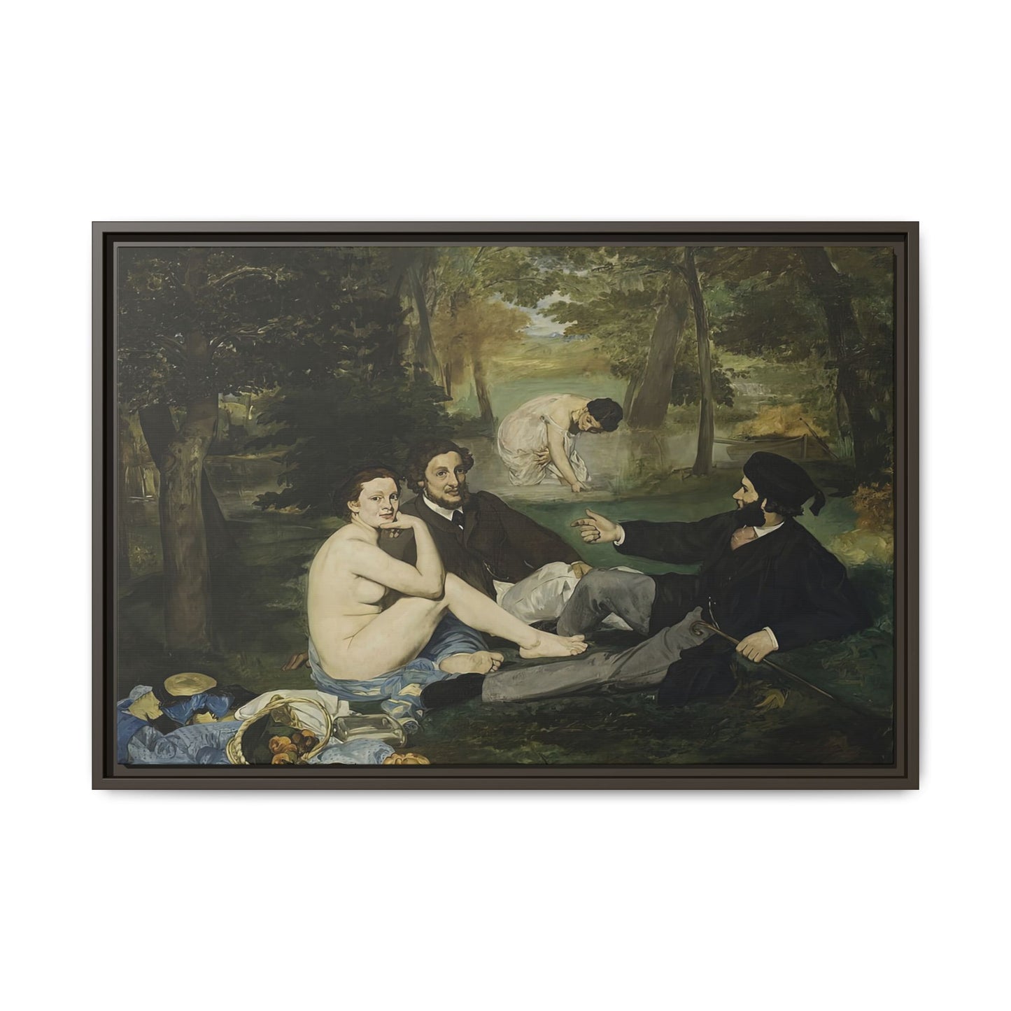 Manet, Édouard - Luncheon on the Grass (1863) - Matte Canvas, Framed