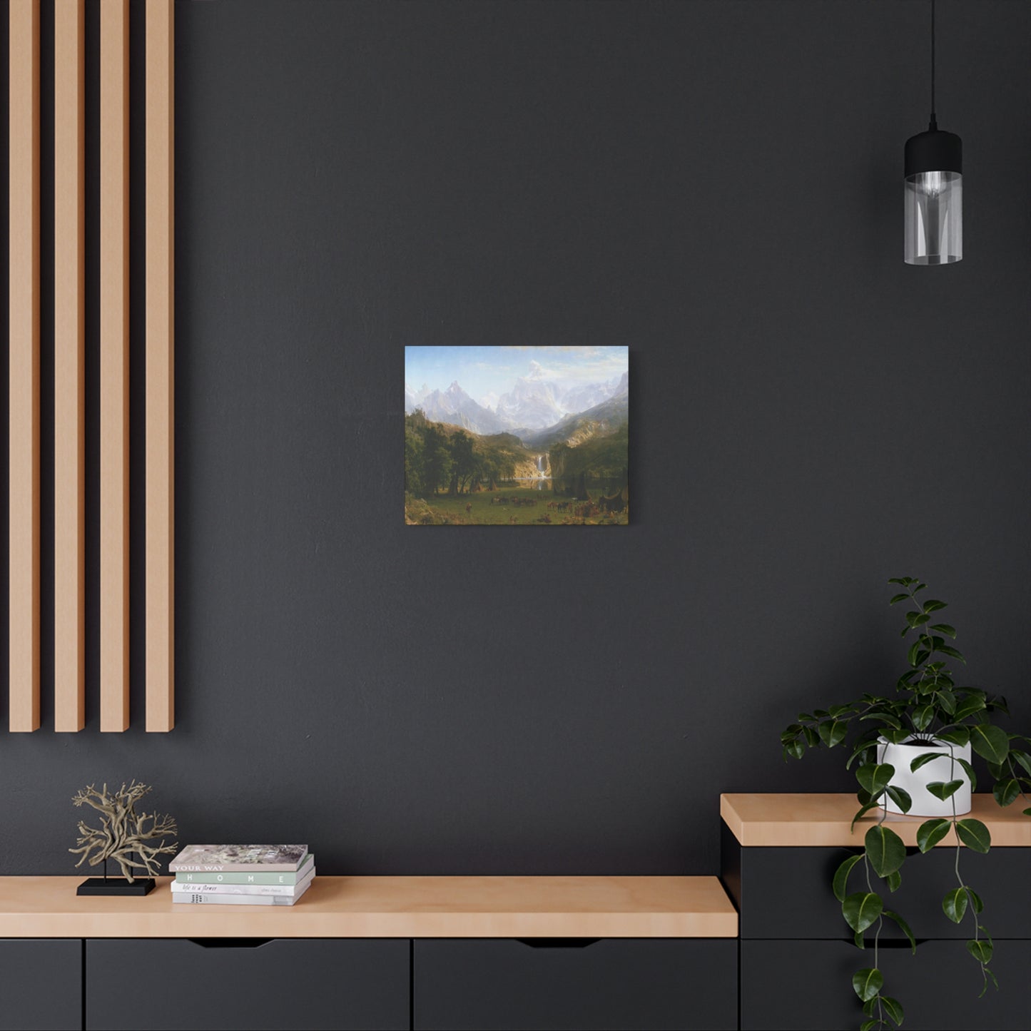 Bierstadt, Albert - The Rocky Mountains, Lander’s Peak (1863) - Canvas Block, unframed