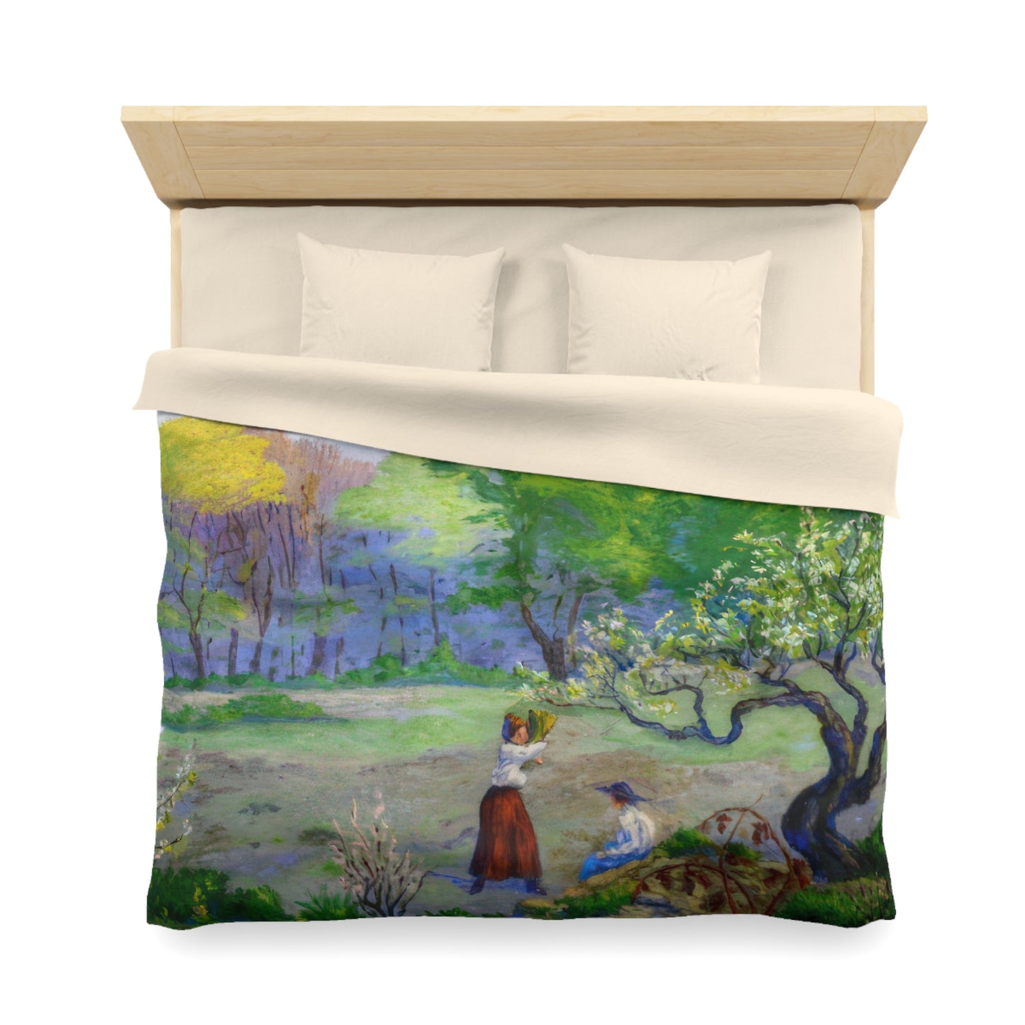 Ranson, Paul - Picking Flowers (1890) - Microfiber Duvet Cover