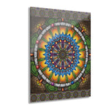 Emerald Arrows Mandala - Acrylic Block