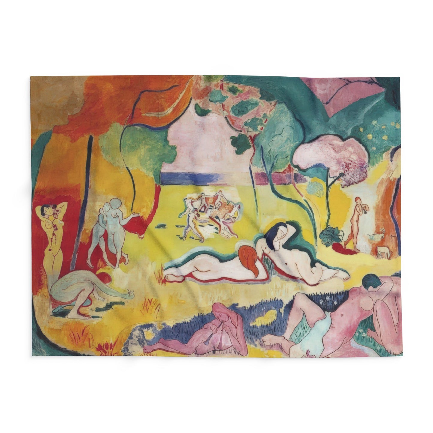 Matisse, Henri - The Joy of Life (1905) - Arctic Fleece Blanket