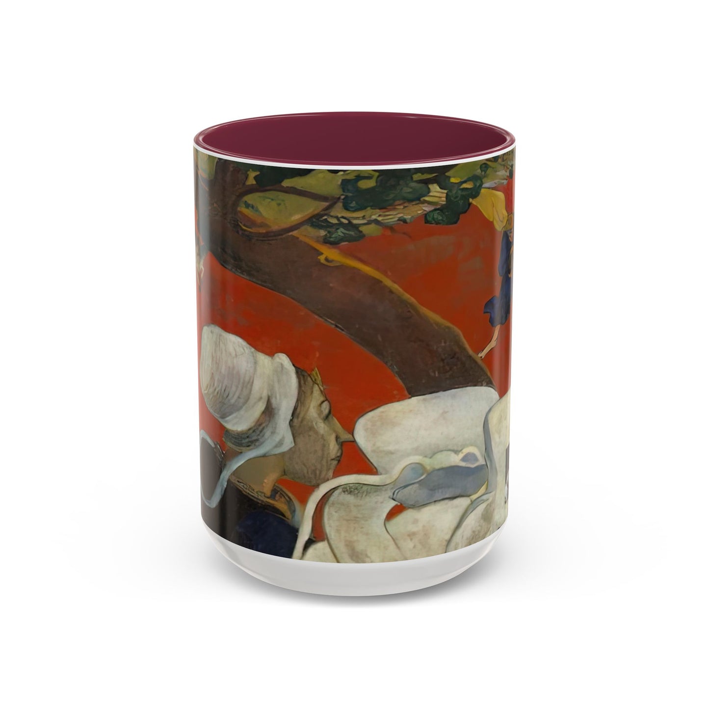 Gauguin, Paul - Vision of the Sermon (Jacob Wrestling with the Angel) (1888) - Colorful Accent Mugs
