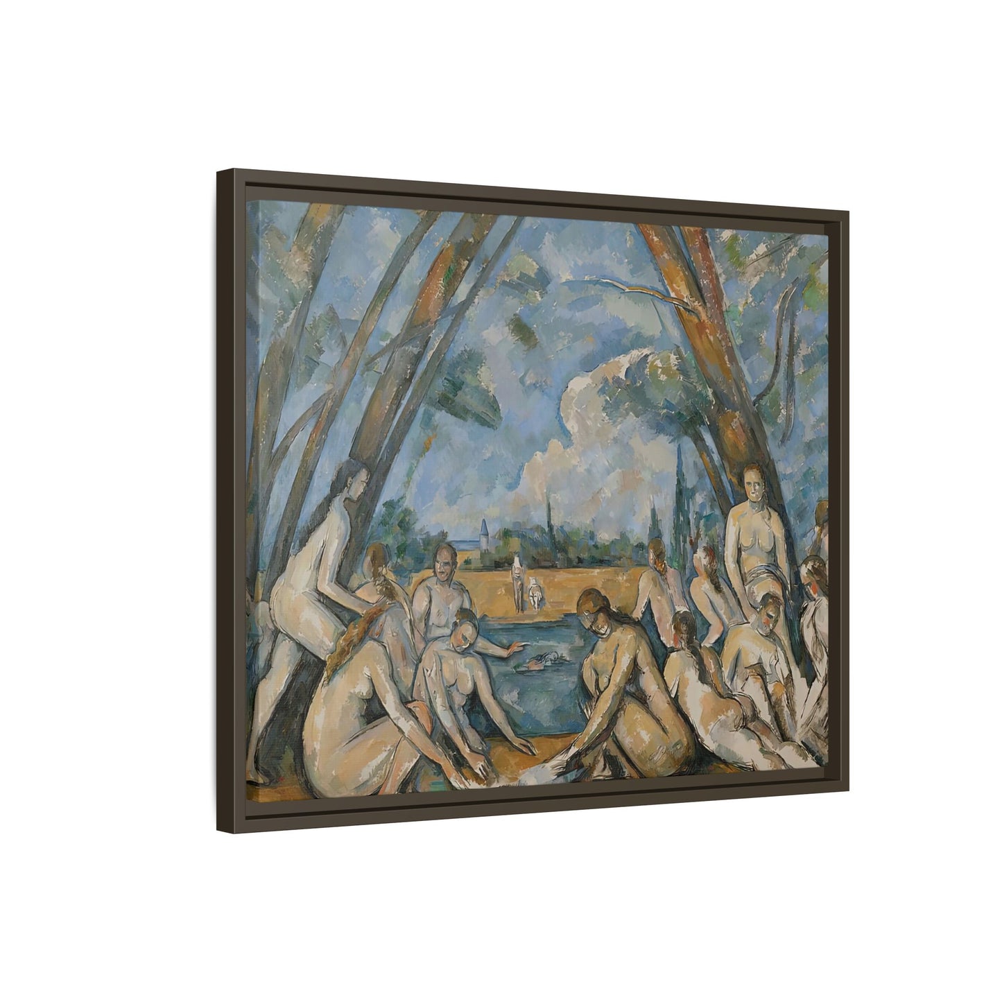 Cézanne, Paul - The Large Bathers (1906) - Matte Canvas, Framed