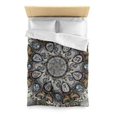 Memento Mori Mandala - Microfiber Duvet Cover