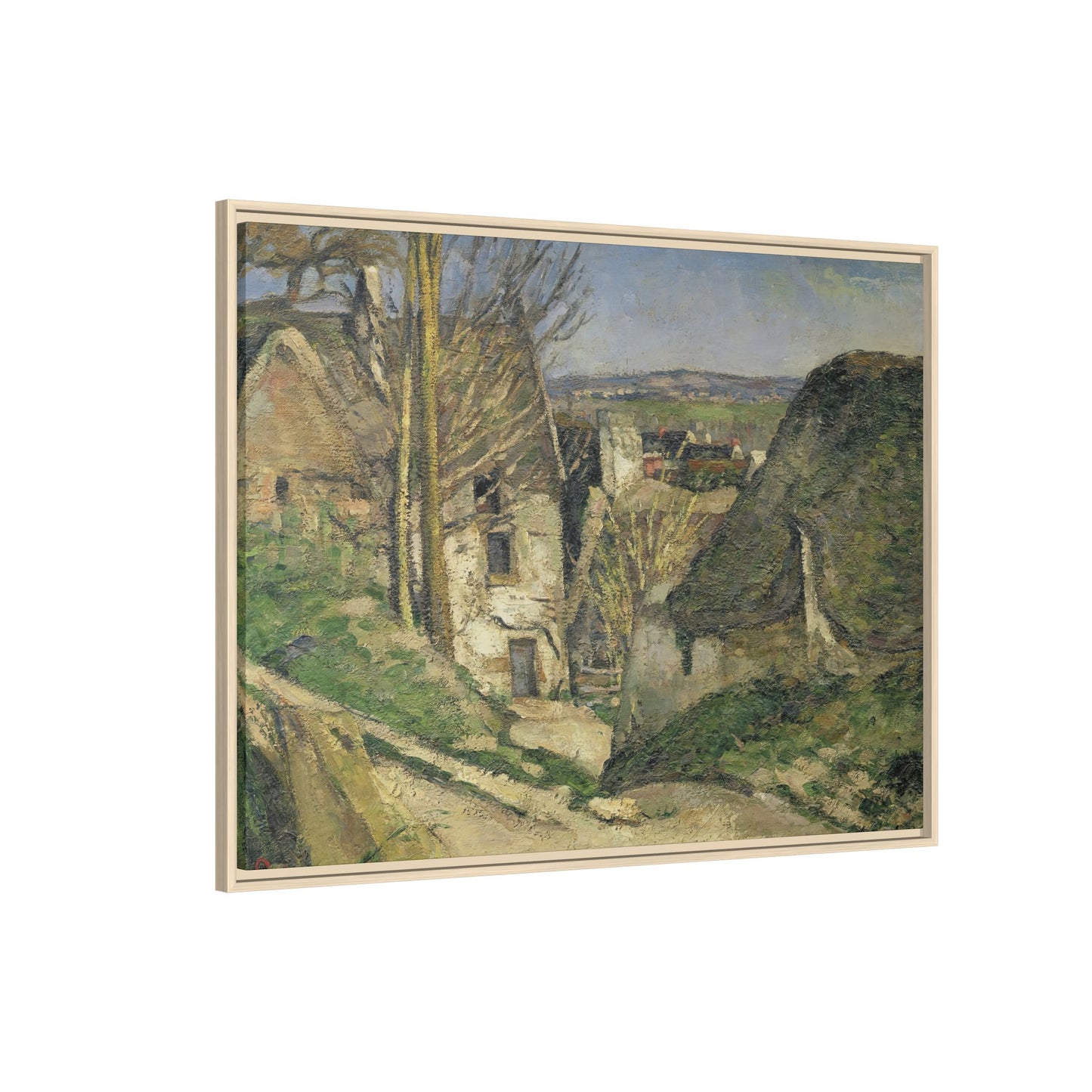 Cézanne, Paul - The House of the Hanged Man, Auvers-sur-Oise (1874) - Matte Canvas, Framed