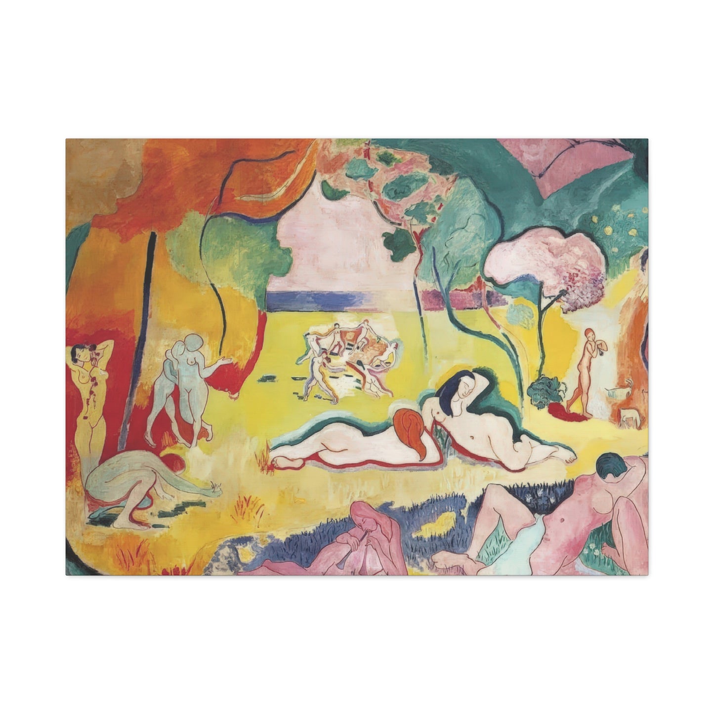 Matisse, Henri - The Joy of Life (1905) - Canvas Block, unframed
