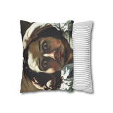 Courbet, Gustave - The Desperate Man (1843) - Suede Square Pillowcase