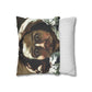 Courbet, Gustave - The Desperate Man (1843) - Suede Square Pillowcase