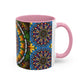 Pacio, Adam - Emerald Arrows Mandala - Colorful Accent Mugs