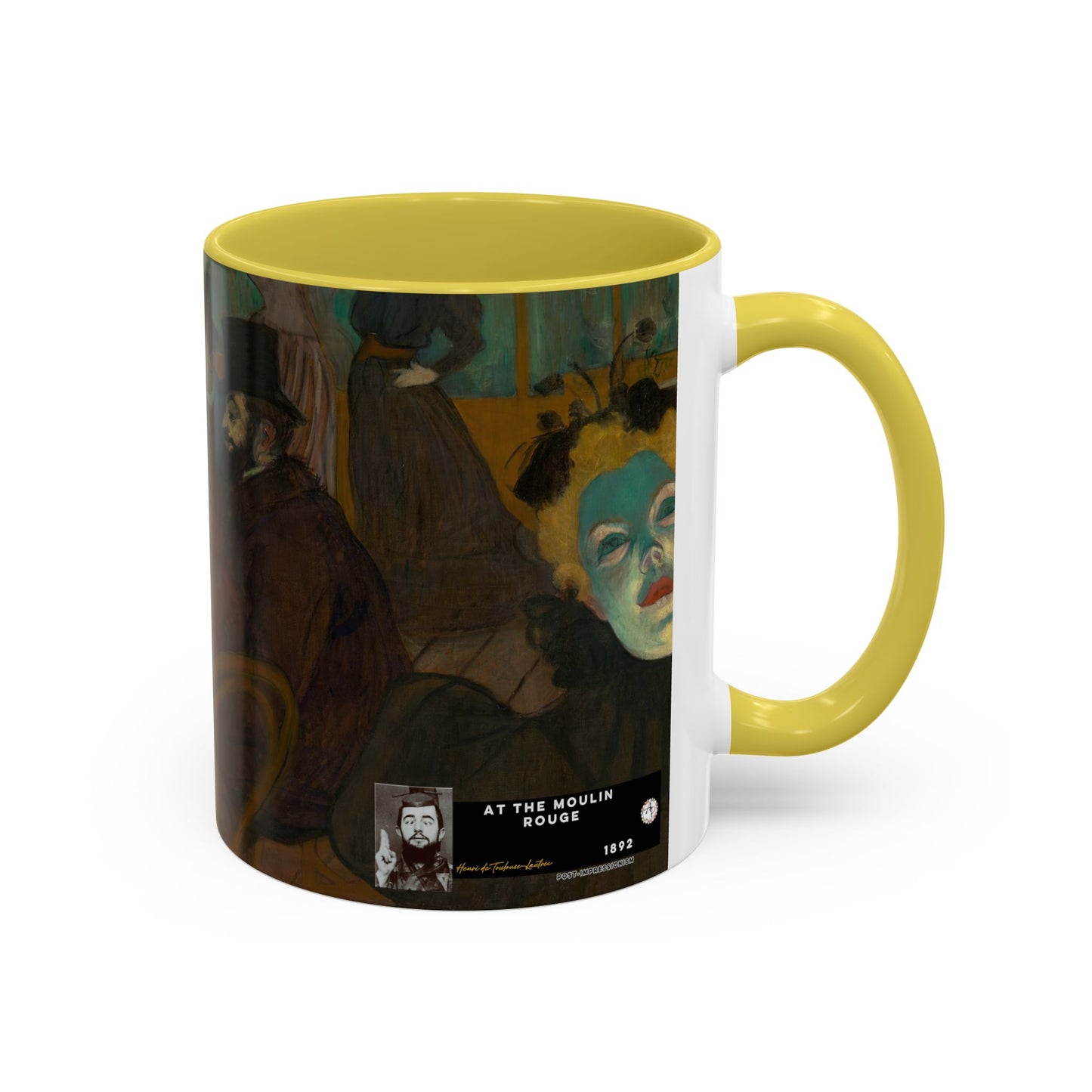 Toulouse-Lautrec, Henri - At the Moulin Rouge (1892) - Colorful Accent Mugs