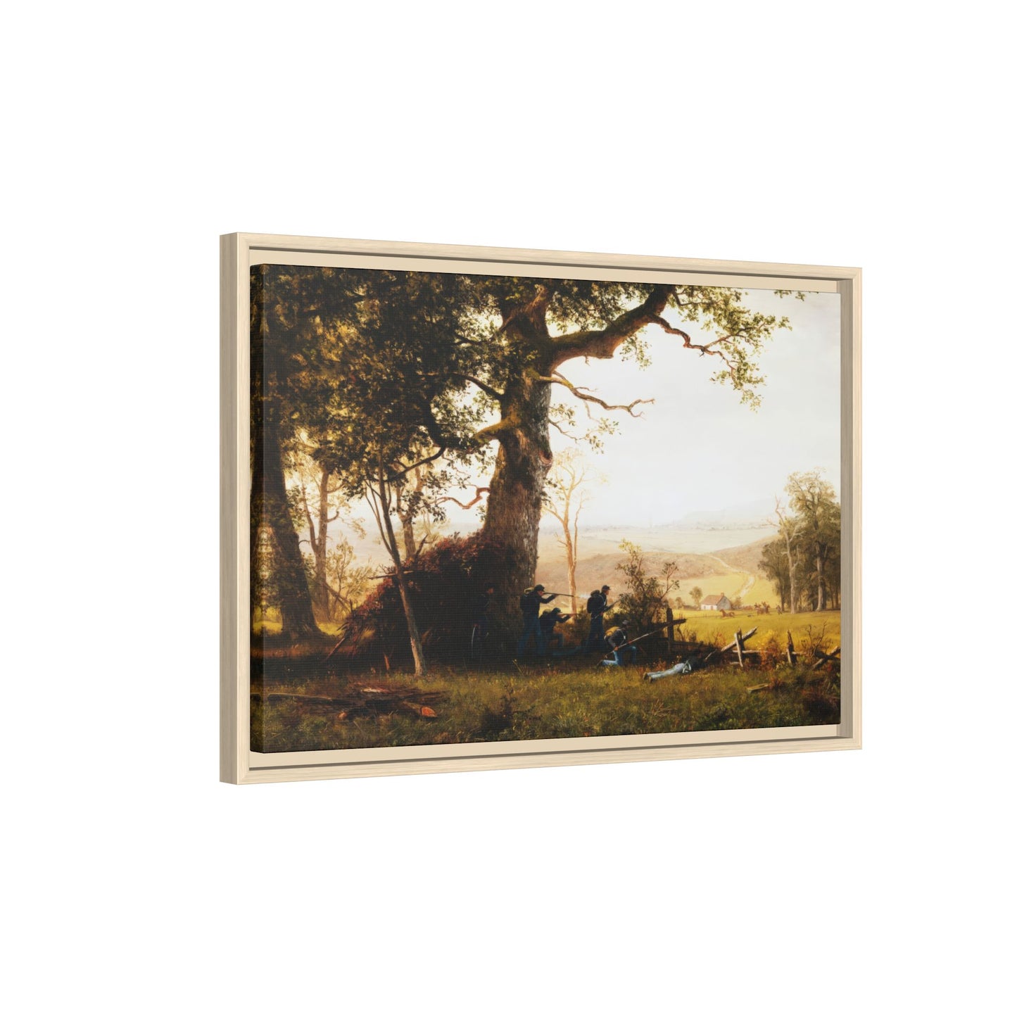 Bierstadt, Albert -  Guerrilla Warfare (1861) - Matte Canvas, Framed