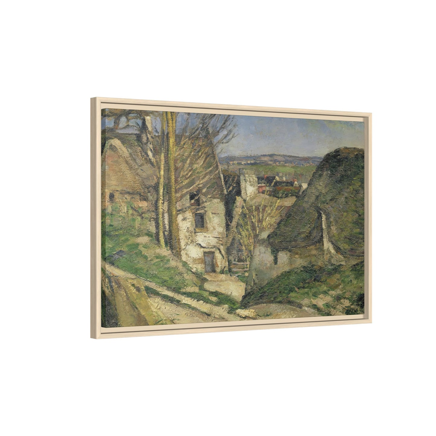 Cézanne, Paul - The House of the Hanged Man, Auvers-sur-Oise (1874) - Matte Canvas, Framed