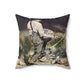 Courbet, Gustave - The Stone Breakers (1850) - Suede Square Pillow
