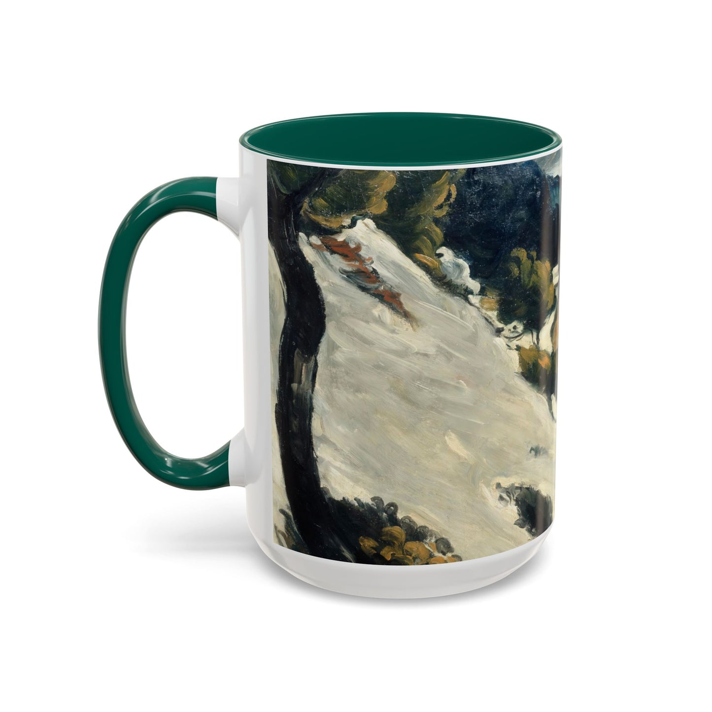 Cézanne, Paul - A Modern Olympia (1874) - Colorful Accent Mugs