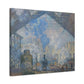 Monet, Claude - Le Gare Saint-Lazare (1877) - Canvas Block, unframed