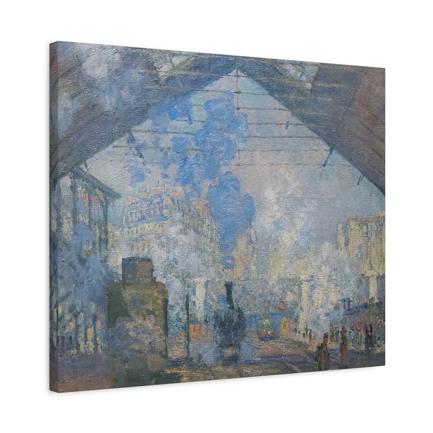 Monet, Claude - Le Gare Saint-Lazare (1877) - Canvas Block, unframed