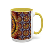 Solar Disc Mandala - Colorful Accent Mugs