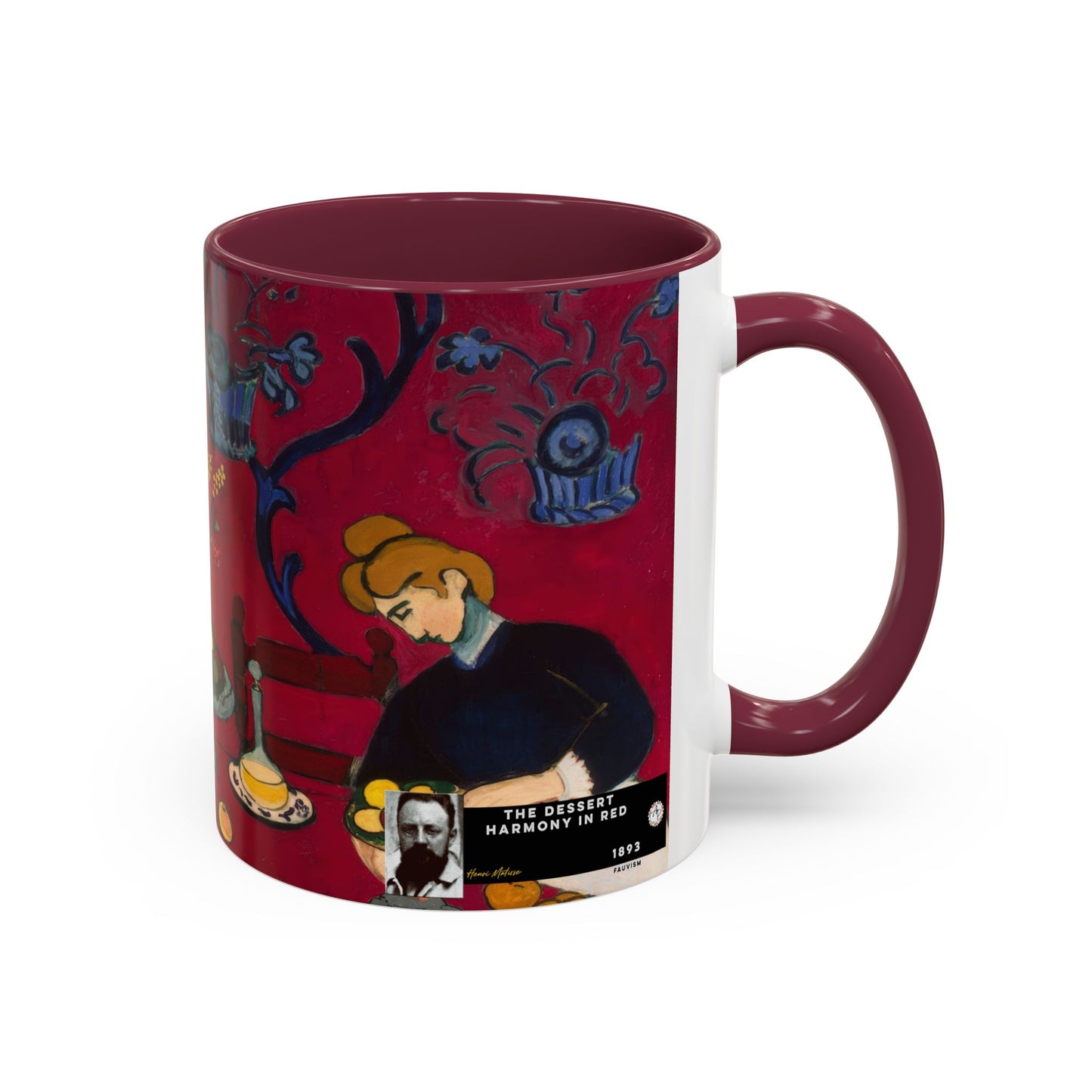 Matisse, Henri - The Dessert Harmony in Red (1908) - Colorful Accent Mugs
