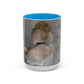 Morisot, Berthe - Woman at Her Toilette (1880) - Colorful Accent Mugs