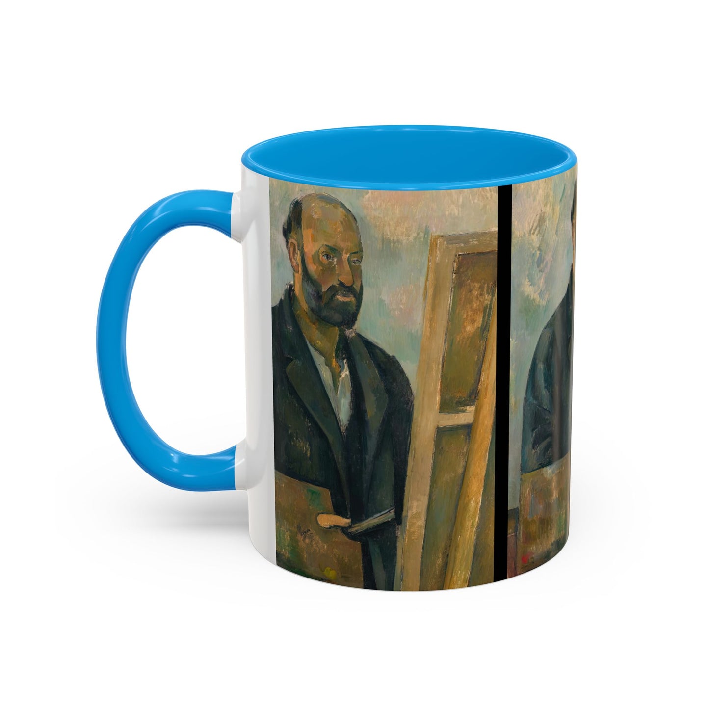 Cézanne, Paul - Portrait of the Artist with a Palette (1890) - Colorful Accent Mugs