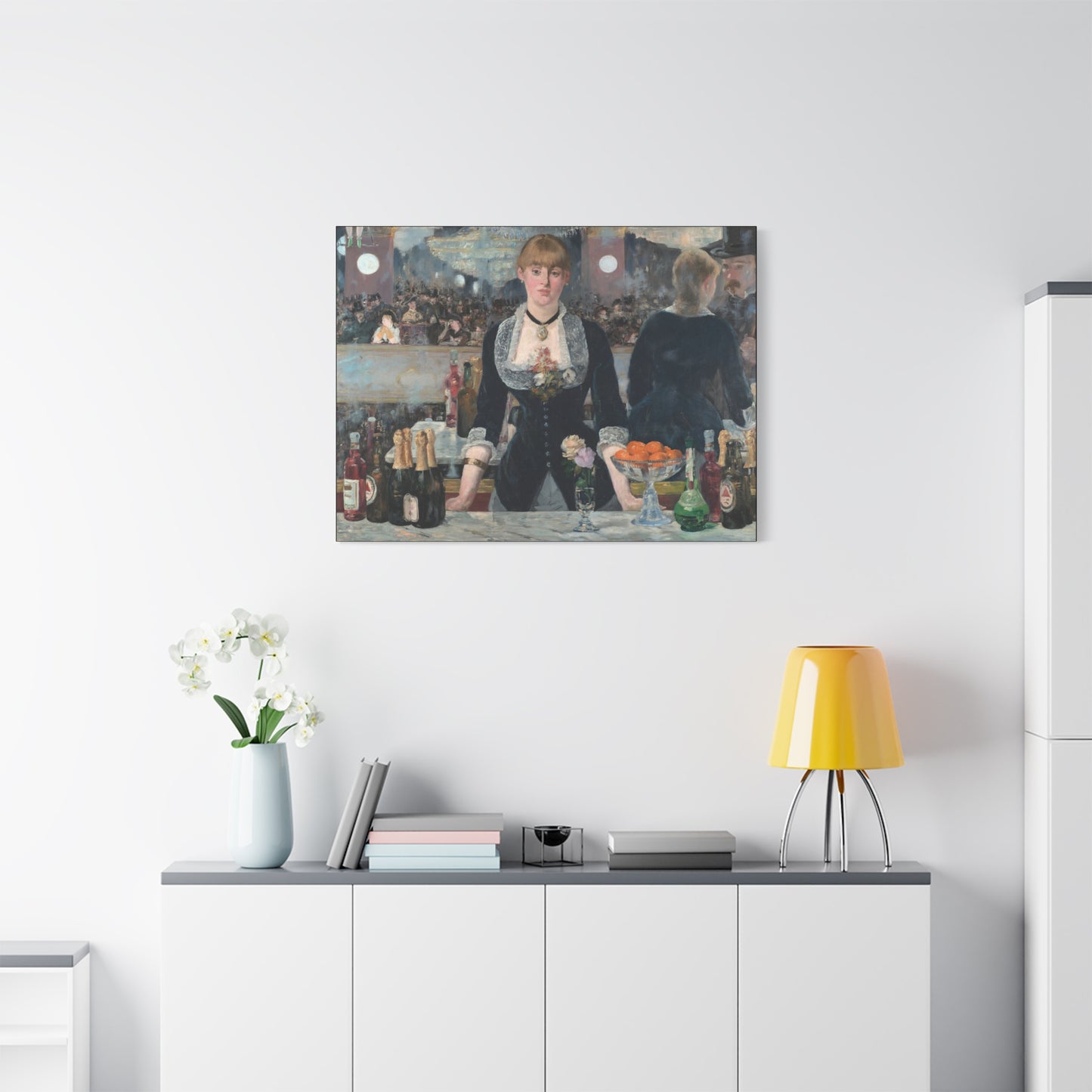 Manet, Édouard - A Bar at the Folies-Bergère (1880) - Canvas Block, unframed