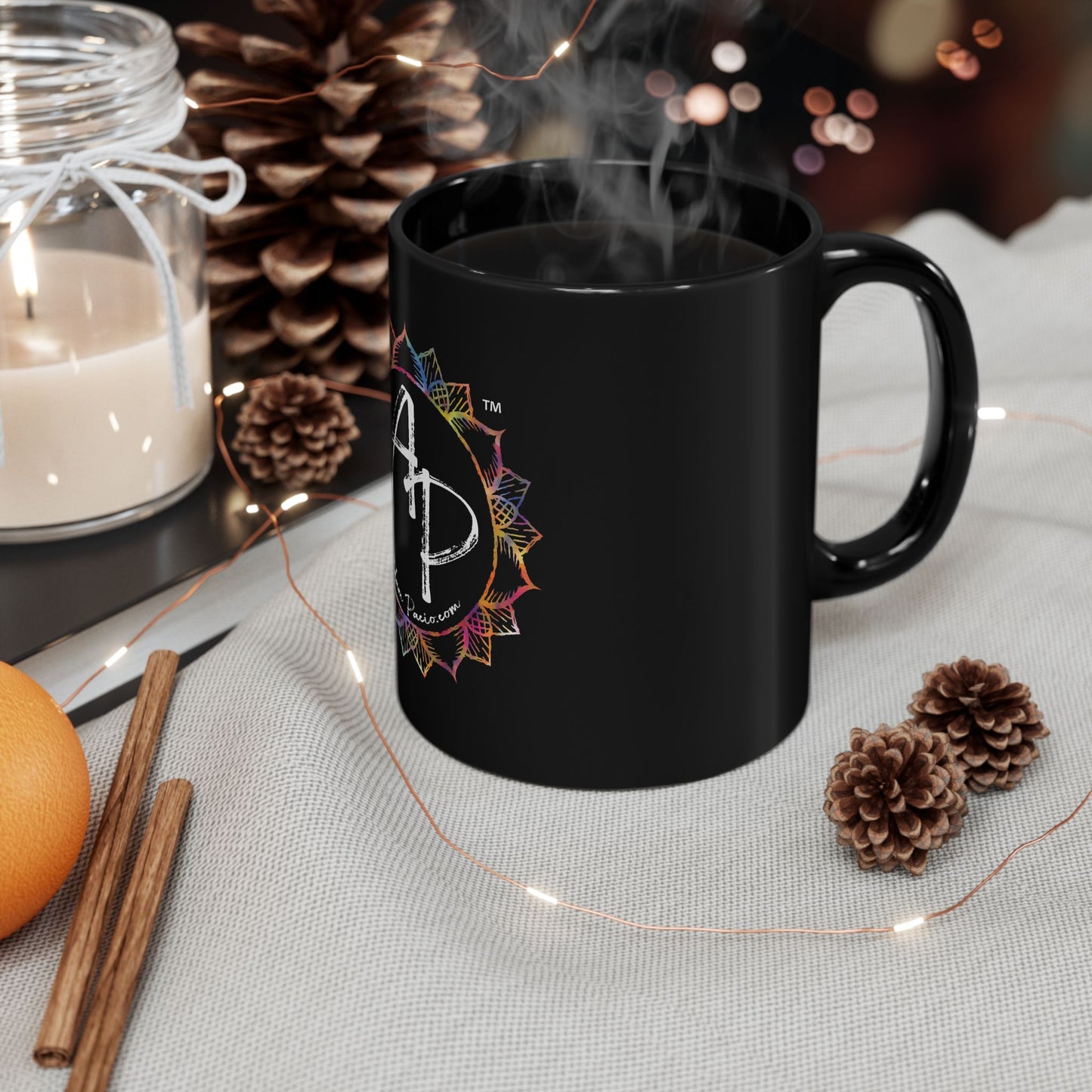 AdamPacio.com Black Ceramic Mug