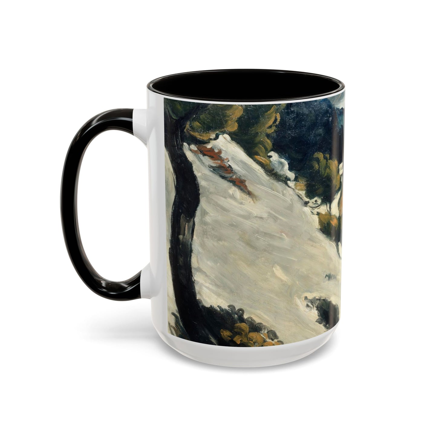 Cézanne, Paul - A Modern Olympia (1874) - Colorful Accent Mugs