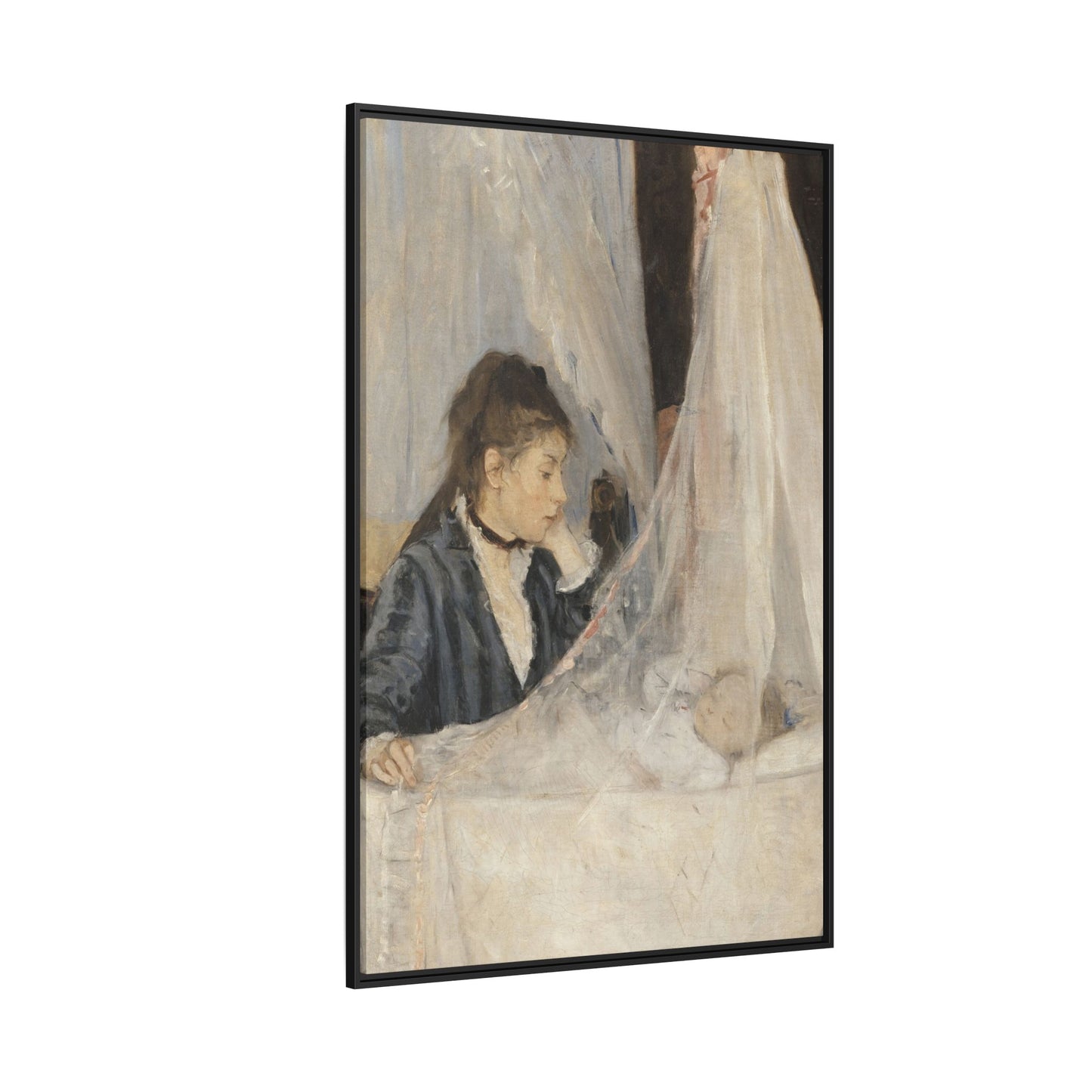 Morisot, Berthe - The Cradle (1872) - Matte Canvas, Framed
