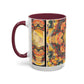 Filiger, Charles - Woman’s Head with Closed Eyes (1893) - Colorful Accent Mugs