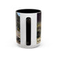 Courbet, Gustave - The Stone Breakers (1850) - Colorful Accent Mugs