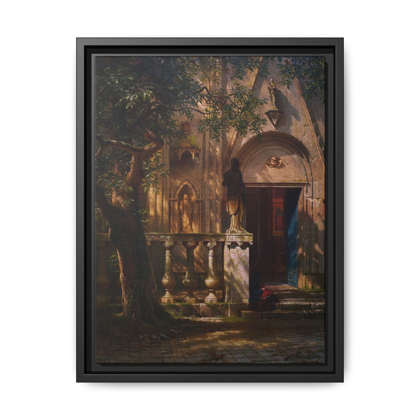 Bierstadt, Albert - Sunlight and Shadow  (1854) - Matte Canvas, Framed