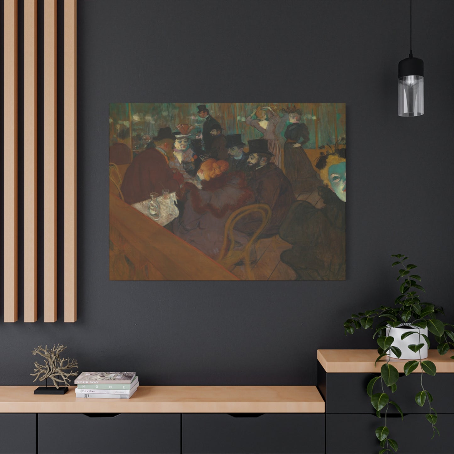 Lautrec, Henri - At the Moulin Rouge (1892) - Canvas Block, unframed