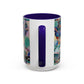 Matisse, Henri - Woman with a Hat (1905) - Colorful Accent Mugs