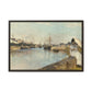 Morisot, Berthe - The Harbor at Lorient (1869) - Matte Canvas, Framed