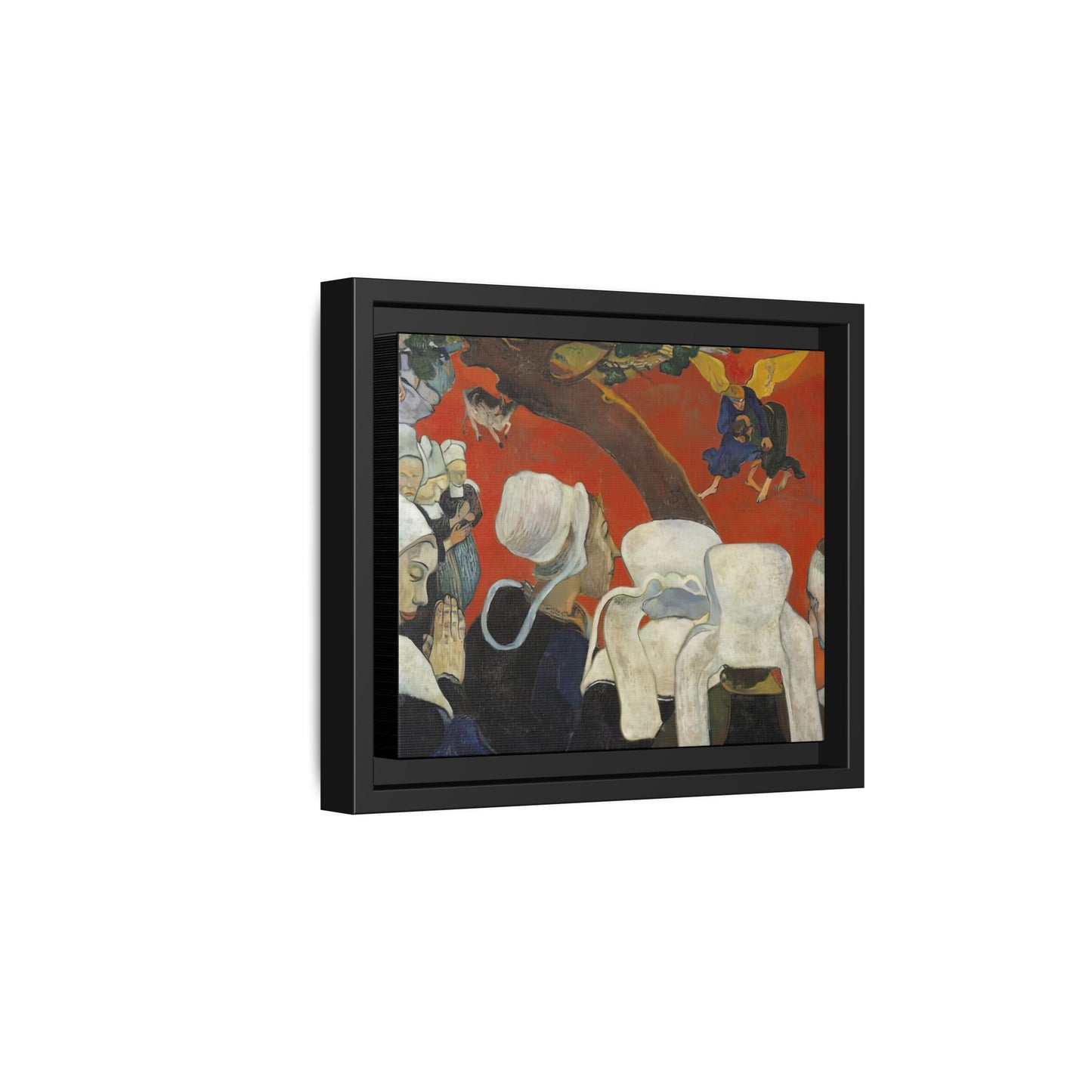 Gauguin, Paul - Vision of the Sermon (Jacob Wrestling with the Angel) (1888) - Matte Canvas, Framed