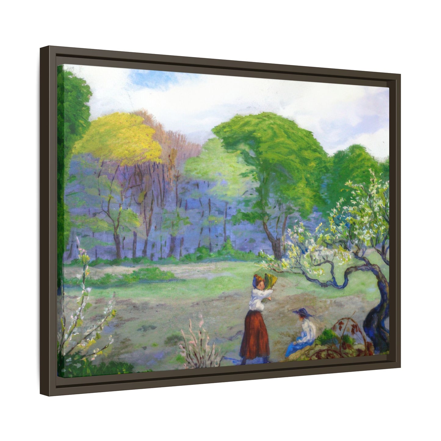 Ranson, Paul - Picking Flowers (1890) - Matte Canvas, Framed